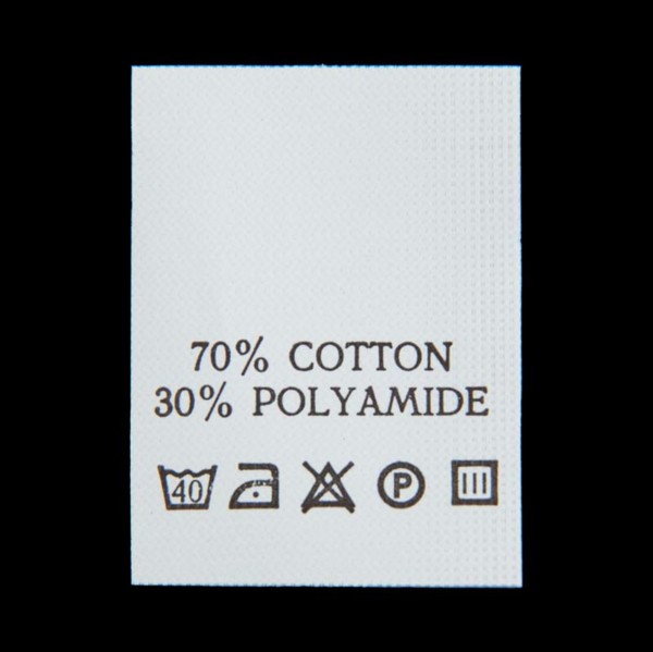 С718ПБ 70%Cotton 30%Polyamide - составник - белый 40С (уп 200 шт.)0