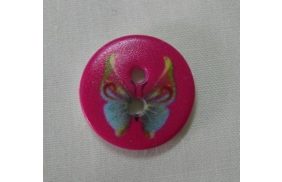 пуговицы принтованные бабочка 18мм 2 прокола цв.розовый темный (уп.100 шт) купить по 1.91 - в интернет - магазине Веллтекс | Владивосток
.
